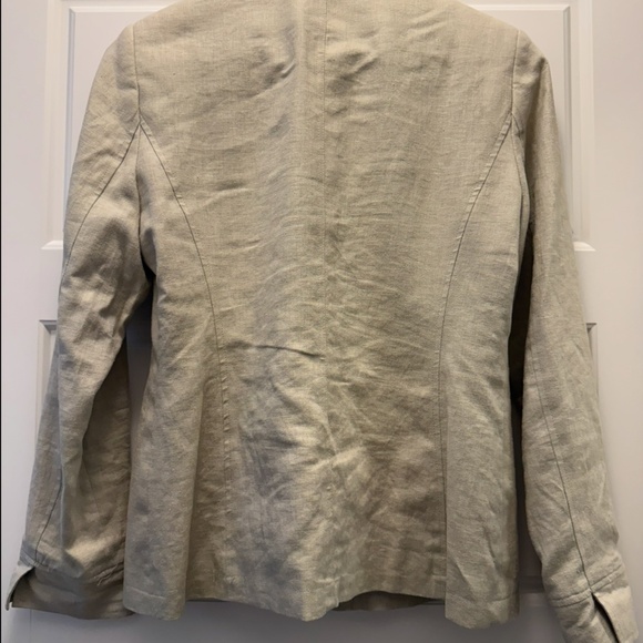 Cream linen safari style jacket - Picture 5 of 5